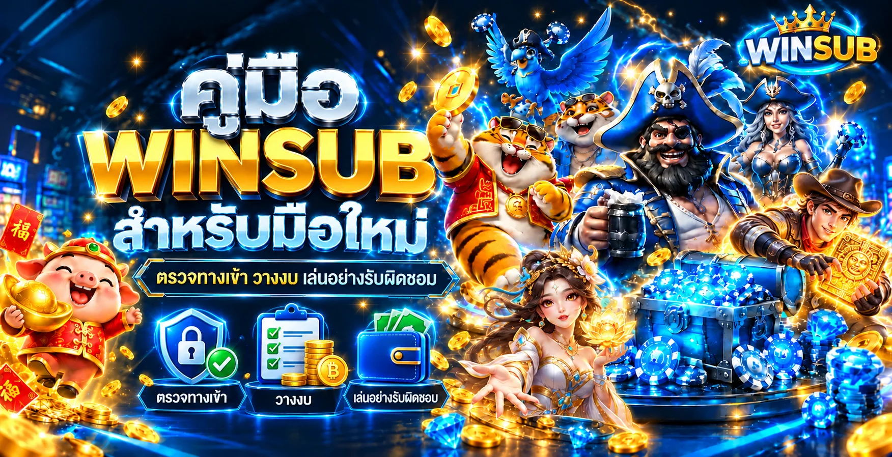 WINSUB คู่มือมือใหม่ ตรวจทางเข้าและวางงบ